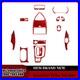 18Pcs Carbon Fiber Full Interior Kit Cover Trim For Toyota Celica 00-05 Red RHD