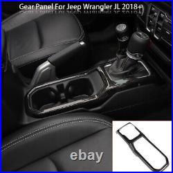 18pcs Full Interior Panel Trim Cover Kit For Jeep Wrangler JL 18+ Carbon Fiber