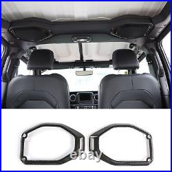 18pcs Full Interior Panel Trim Cover Kit For Jeep Wrangler JL 18+ Carbon Fiber