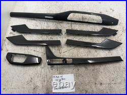 19 Audi S4 A4 B9 8w Oem Carbon Fiber Interior Dash Door Panel Console Trim 7 Pcs