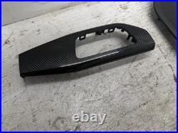 19 Audi S4 A4 B9 8w Oem Carbon Fiber Interior Dash Door Panel Console Trim 7 Pcs
