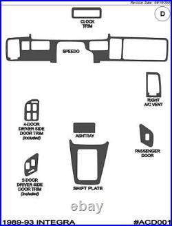 1989-1993 Acura Integra Real Carbon Fiber Interior Dash Trim Kit