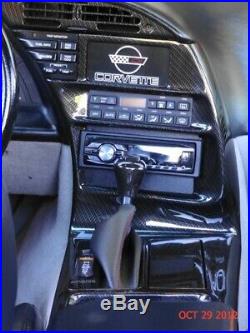 1992-1993 C4 Corvette Interior Radio Bezel & Shifter Console Carbon Fiber