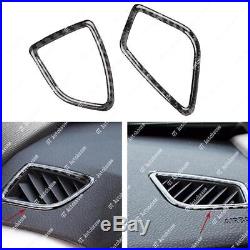 1x Full Set Interior Trim Cover Stickers Real Carbon Fiber For BMW 3 4 Series