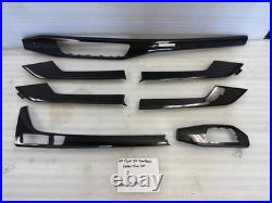20 Audi S4 A4 B9 8w Oem Carbon Fiber Interior Dash Door Panel Console Trim 7 Pcs