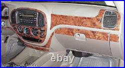 2001 2002 2003 2004 Toyota Sequoia Sr-5 Sr5 4wd Interior Wood Dash Trim Kit Set