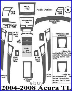 2004-2008 Acura TL Real Carbon Fiber Interior Dash Trim Kit