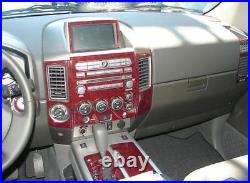 2008 2009 2010 2011 2012 Interior Wood Dash Trim Kit Set For Nissan Titan Se Le