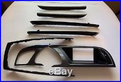 2008-2016 Audi S5 A5 Carbon Fiber Interior Trim Set Dash And Navigation Panel