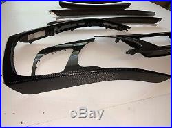 2008-2016 Audi S5 A5 Carbon Fiber Interior Trim Set Dash And Navigation Panel