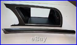 2008-2016 Audi S5 A5 Carbon Fiber Interior Trim Set Dash And Navigation Panel