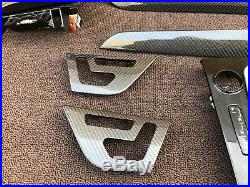 2012-2014 Mercedes W204 C63 Coupe Interior Carbon Fiber Wood Trim Molding Oem