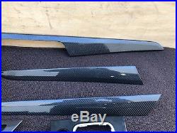 2012-2014 Mercedes W204 C63 Coupe Interior Carbon Fiber Wood Trim Molding Oem