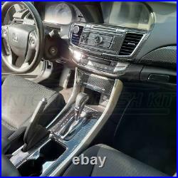 2013 2014 2015 2016 2017 Honda Accord Interior Real Carbon Fiber Dash Trim Kit