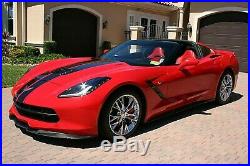 2014 Chevrolet Corvette Adrenaline Red Interior 20k Miles 520HP Z06 Wheels