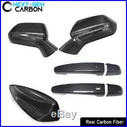 2016-2020 Chevy Camaro Real Carbon Fiber Exterior Cover Kit Handle Mirror Antena