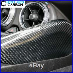 2016-2021 Chevy Camaro Real Carbon Fiber Side Knee Pad Console Dash Covers 17 18