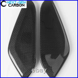 2016-2021 Chevy Camaro Real Carbon Fiber Side Knee Pad Console Dash Covers 17 18