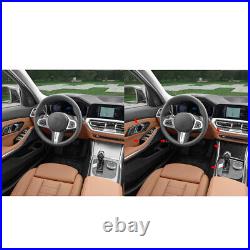 20pcs Carbon Fiber Interior Sticker Trim Set For BMW 3Series G20 Auto