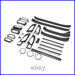 21PCS Dry Carbon Fiber Interior Center Trims kits for Porsche Cayenne 2010-2016