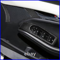 22PCS Carbon Fiber Interior Set Kit Decorative Trim For Mazda 3 Axela 2020+ RHD