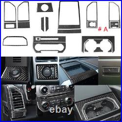 22pcs Carbon Fiber full Interior Decoration Cover Trim Kit For Ford F150 2015-20