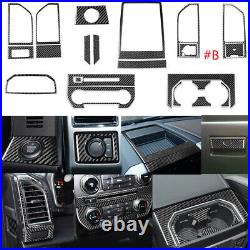 22pcs Carbon Fiber full Interior Decoration Cover Trim Kit For Ford F150 2015-20