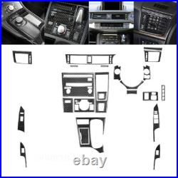 23PCS Carbon Fiber Interior Full Kits Trim For Lexus CT200h 2011-17
