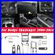 23Pcs Car Carbon Fiber Interior Dashboard Cover For Dodge Challenger 2008-2014