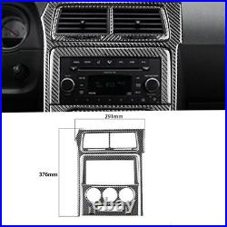 23Pcs Car Carbon Fiber Interior Dashboard Cover For Dodge Challenger 2008-2014