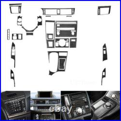 24Pcs Carbon Fiber Interior Full Set Cover Trim Kit For Lexus CT200h 2011-2017