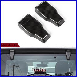 24Pcs Interior Accessories Cover Trim Kit Carbon Fiber For Jeep Wrangler JL JT