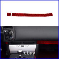 24Pcs Red Carbon Fiber Full Interior Cover Trim Kit For Honda S2000 2004-09 RHD