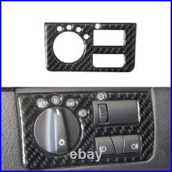 24pcs Carbon Fiber Dash Center Console Interior Trim set For BMW X5 E53 2000-06