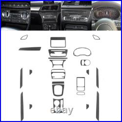 24pcs Carbon Fiber Full Kits Interior Trim For Audi Q3 2013-18