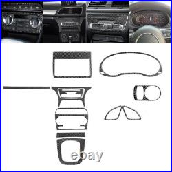 24pcs Carbon Fiber Full Kits Interior Trim For Audi Q3 2013-18