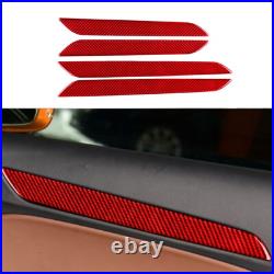 24pcs Red Carbon Fiber Full Kits Interior Trim For Audi Q3 13-18