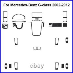 25Pcs Carbon Fiber Full Interior Kit Cover Trim For Mercedes-Benz G-class W463