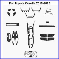 25Pcs Carbon Fiber Full Interior Kit Cover Trim For Toyota Corolla 2019-2023