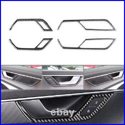 27 Pcs Carbon Fiber Full Set Interior Cover Trim Fit Audi A6 C8 A7 2019-2022 20