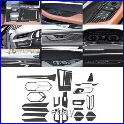 27Pcs For Audi A6 2019-2021 Carbon Fiber Full Interior Set Kit Decor Cover Trim