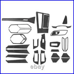 27Pcs For Audi A6 2019-2021 Carbon Fiber Full Interior Set Kit Decor Cover Trim