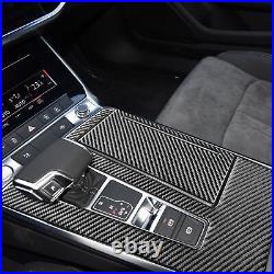 27Pcs For Audi A6 C8 2019-2021 Carbon Fiber Full Set Interior Cover Sticker Trim