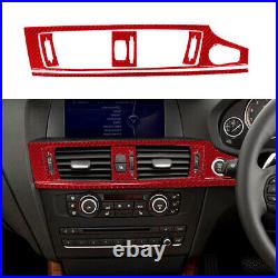 29PCS For BMW X3 F25 X4 F26 Red Carbon Fiber Full Dash Interior Trim