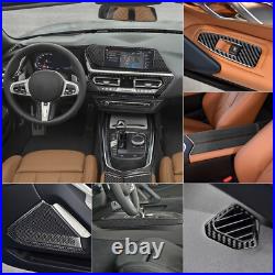 29Pcs Full Carbon Fiber Full Kits Interior Trim Stickers For BMW Z4 G29 2019-22