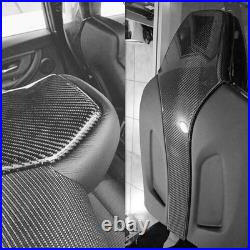 2PCS Dry Carbon Fiber Interior Seat Back Trim Covers For BMW F80 M3 F82 F83 M4