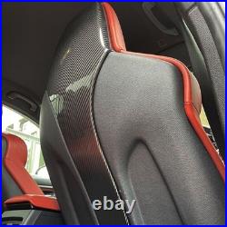 2PCS Dry Carbon Fiber Interior Seat Back Trim Covers For BMW F80 M3 F82 F83 M4
