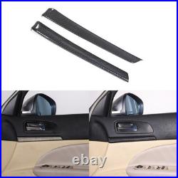2Pcs Real Carbon Fiber Interior Door Panel Cover Trim For Alfa Romeo 159 2004-11