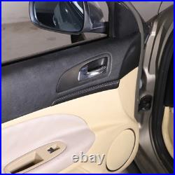 2Pcs Real Carbon Fiber Interior Door Panel Cover Trim For Alfa Romeo 159 2004-11