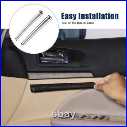 2Pcs Real Carbon Fiber Interior Door Panel Cover Trim For Alfa Romeo 159 2004-11